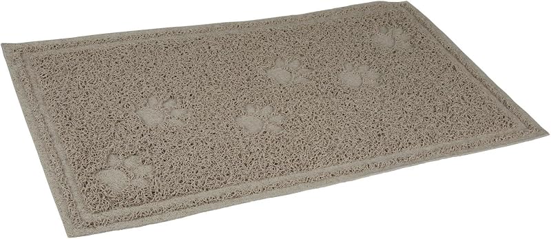 Arm and Hammer Cat Litter Mat with Paw Design for Litter Pans, 23 x 13in | Durable Rubber Mat with Webbing Pattern that Captures Scatter from Paws, Easy to Shake Clean