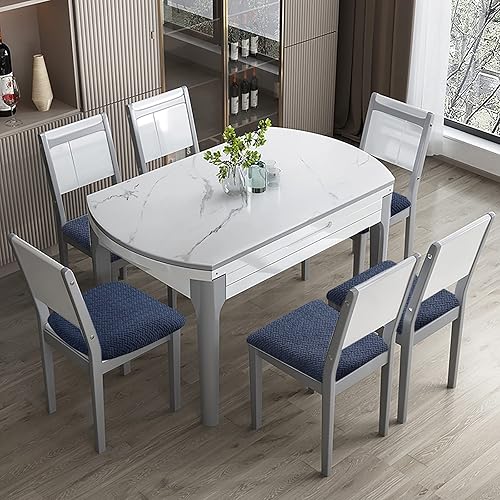 Miniatura 2 de Genina - Fundas impermeables de asiento para sillas de comedor y cocina (color azul marino, 2 piezas)