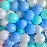 Vista 4 de Star Ball - Pelotas de juego de 500/1000 unidades de plástico para piscina de bebé, bolas de juego sin BPA a prueba de aplastamiento, bolas de juego