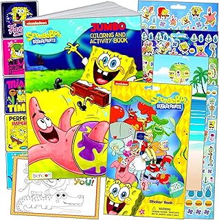 Spongebob Squarepants Coloring and Stickers Activity Set with Coloring Book, Sponge Bob Stickers, and More