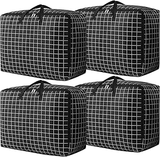 4 Pcs 105L Large Storage Bag, Extra Large Storage Bag with Z