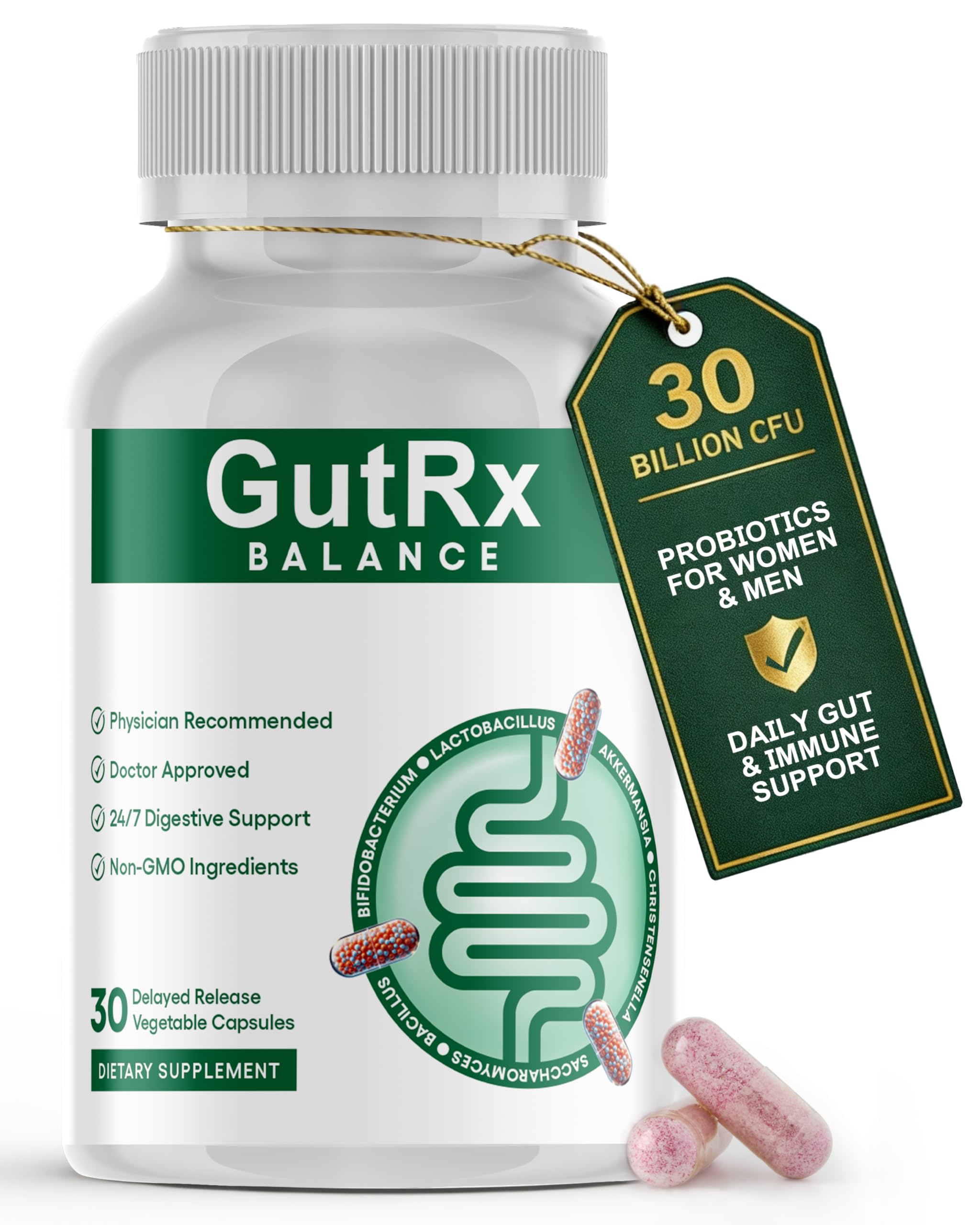 Amazon.com: GutRx Balance – Probiotics for Women & Men with