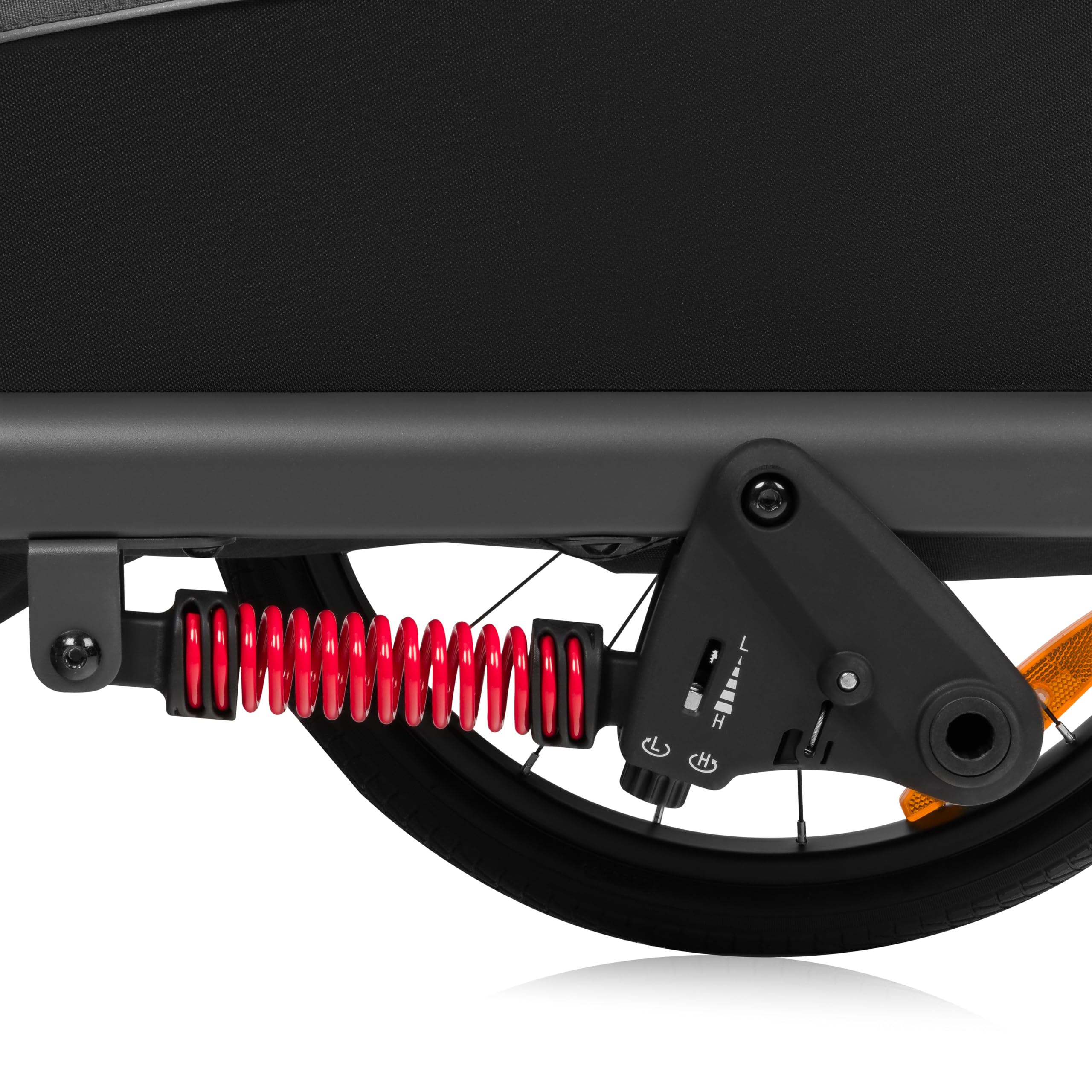 LIONELO CAMA Remorque vélo 2 en 1 avec Fonction Poussette pour 1 ou 2 Enfants de 6 m. à 6 Ans, capacité de Charge 2x22 kg, Suspension, Grandes Roues, auvent étanche