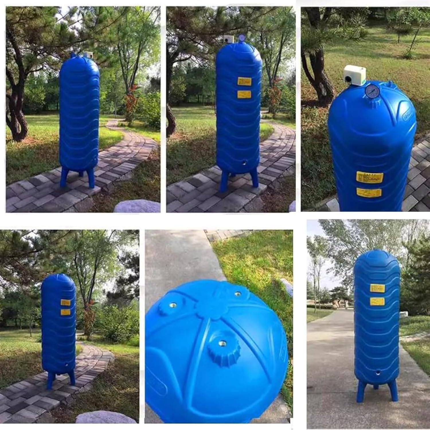 Druckwasserspeicher für den privaten und gewerblichen Gebrauch, robuster PE-Behälter, 100 l