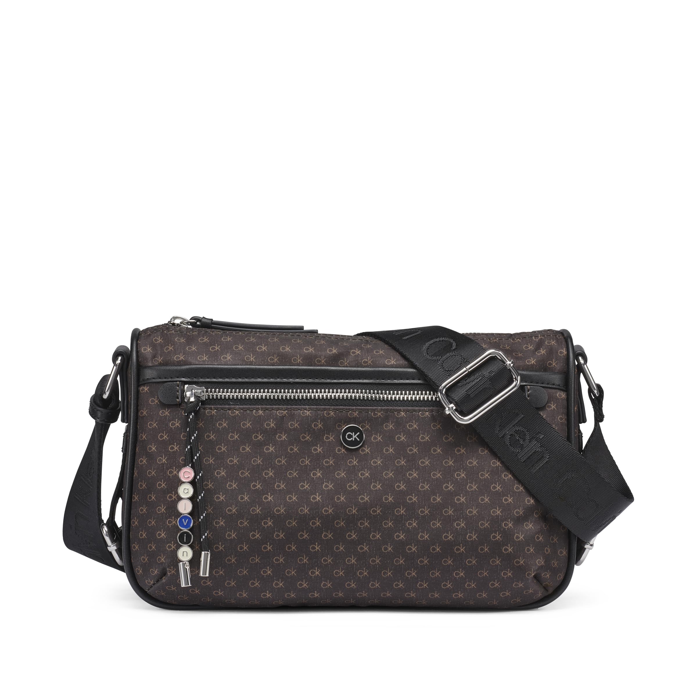 Caius Organizational Crossbody, Brown/Khaki/Black, One Size