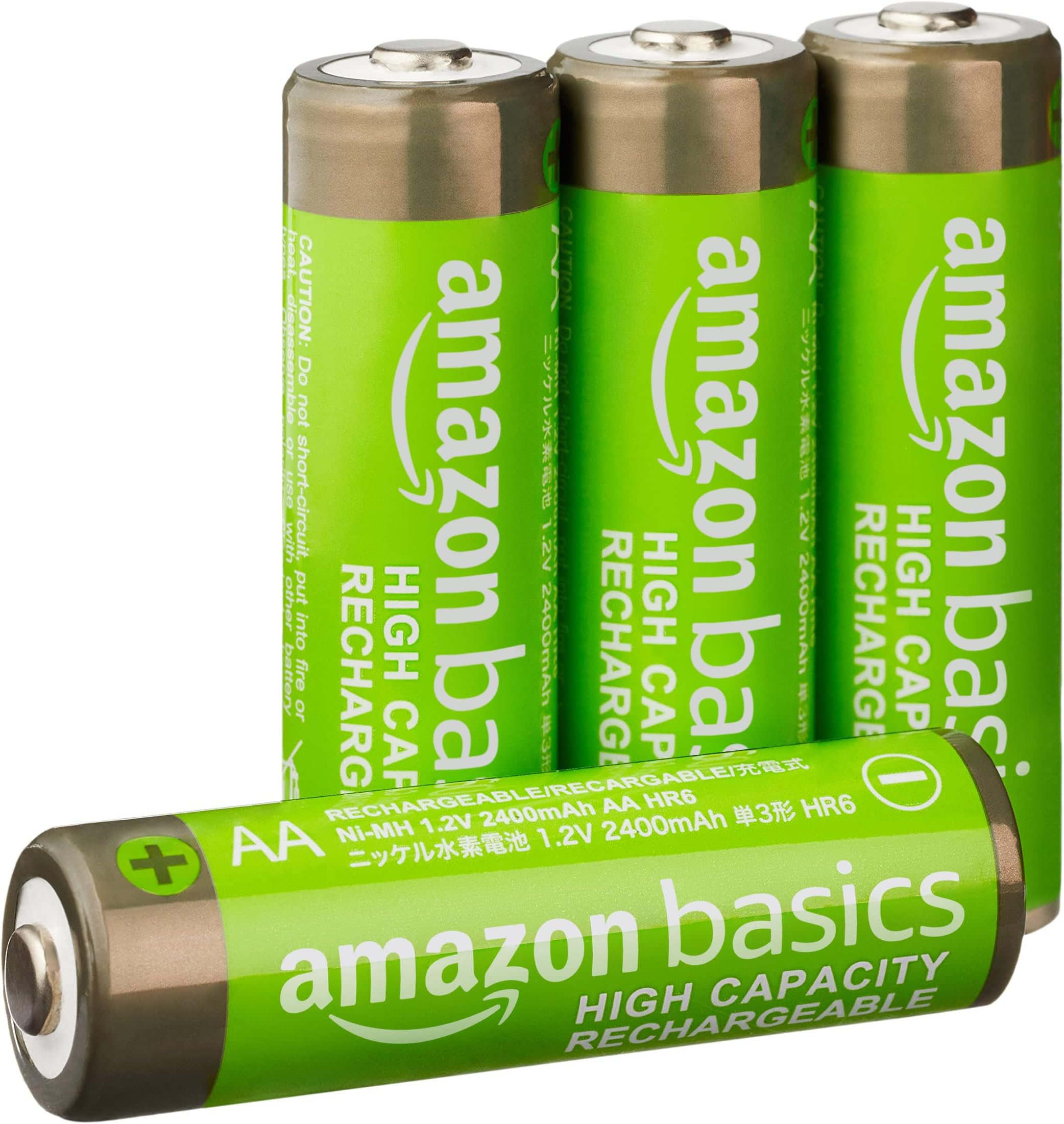 Amazon Basics AA HighCapacity Rechargeable Batteries, NiMh, Pre