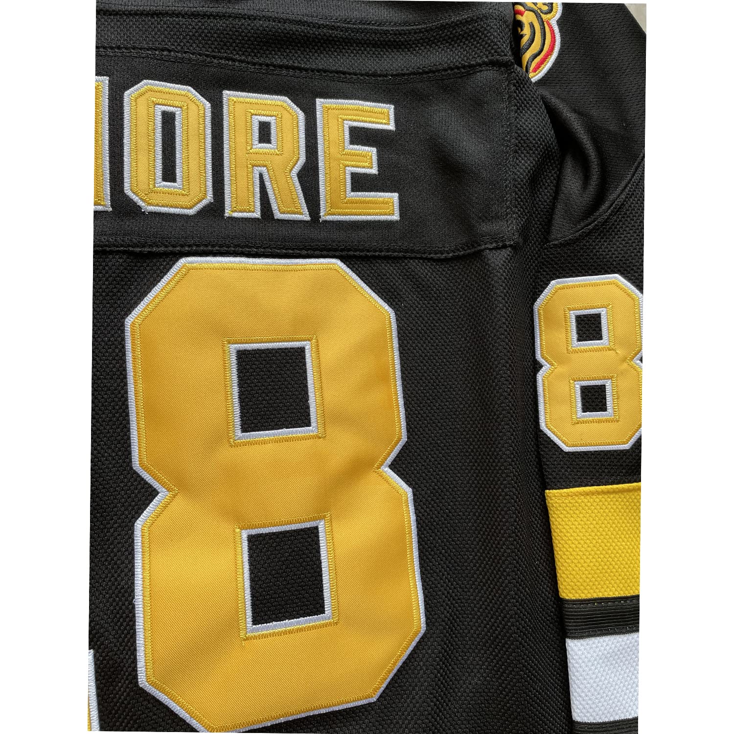 #18 Ice Hockey Jersey Size S-3XL Hip hop Shirts for Party (#18 BLK,Large)