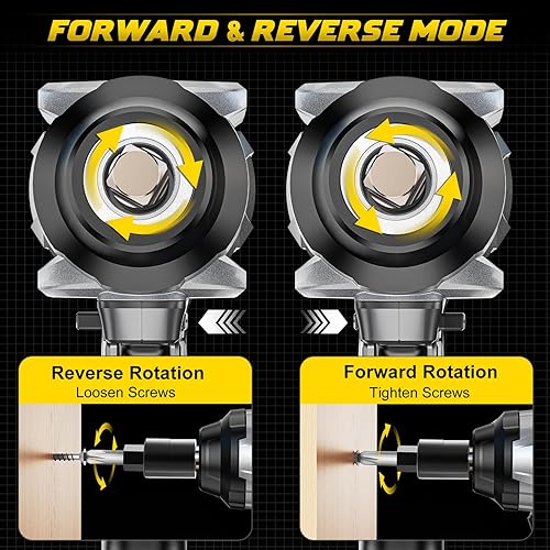 Miniatura 6 de Llave de impacto inalámbrica de 12 pulgada compatible con batería DeWalt de 20 V, 1000 pies-libras (1360 N.m), destornillador de impacto de alto par