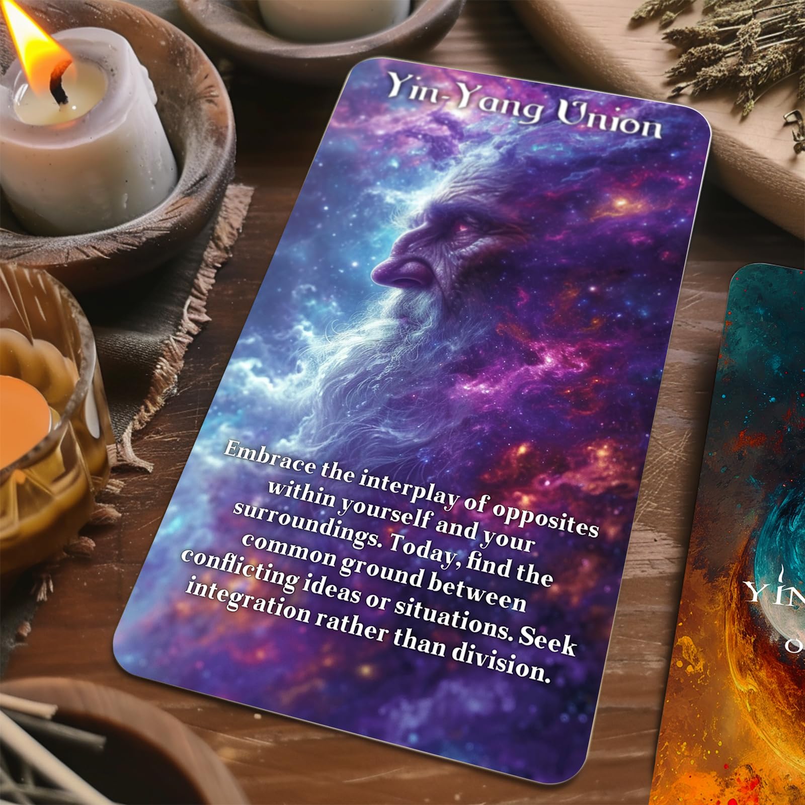 Powerful Yin and Yang Oracle Cards, 68 Oracle Cards Deck with Meanings on Them - Image 4