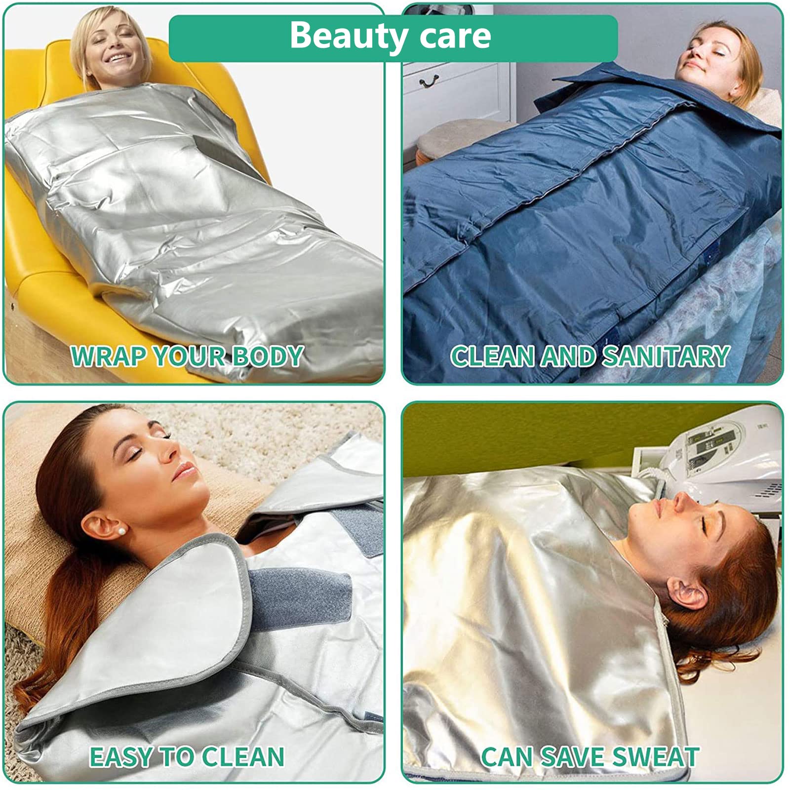 Doublures de Corps Intérieur Infrarouge Lointain Sac de Sauna Jetables 50 Pièces 47 x 86 Pouces
