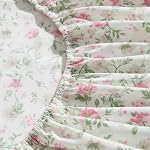 Laura Ashley - Ensemble de draps complet, ensemble de lit en percale de coton super doux avec shams assortis, certifié Oeko-Tex (Bonnie rose, plein)