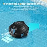 Robot Piscine, Robot Piscine sans Fil Y10 | Aspirateur Automatique et Puissant, 130 Minutes d'Autonomie & Auto-Stationnement, Conçu pour Bassins Enterrés et Piscines à Fond Plat jusqu'à 110 m²(noir) - 6