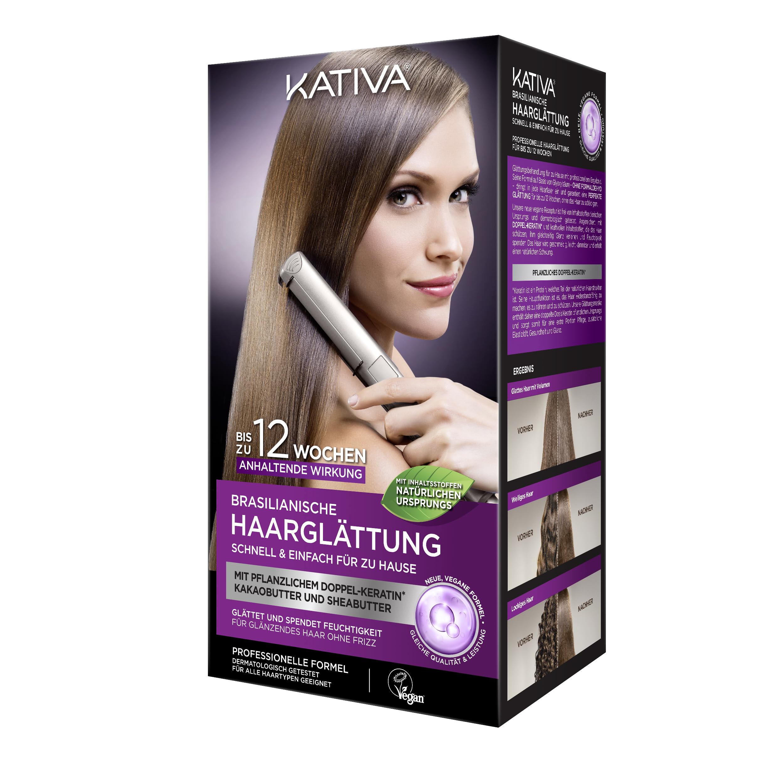 Kativa Haarglättung Keratin Xpress - black