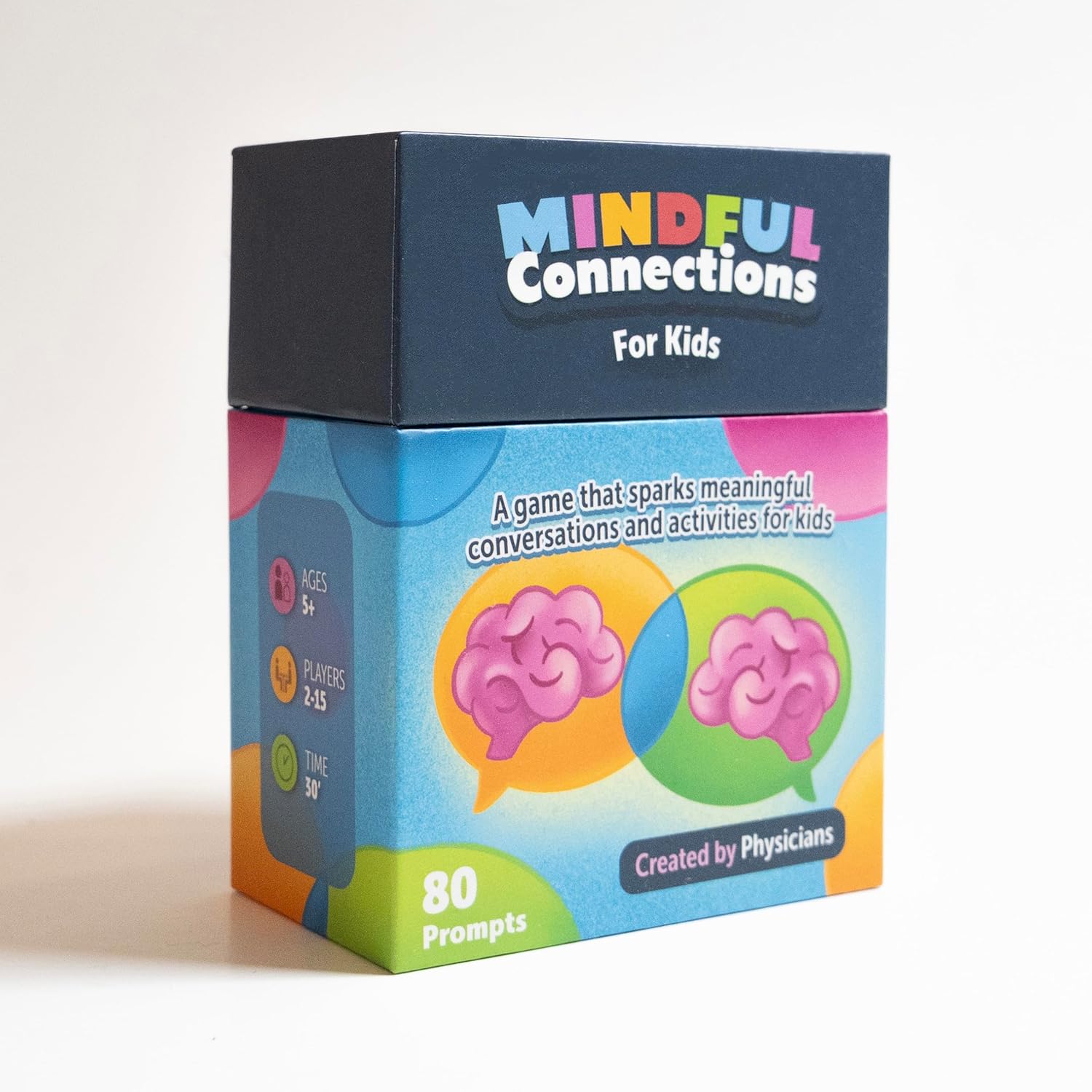 Mindful Connections for Kids – 80 Fun Conversation and Activity Cards to Build Emotional Intelligence and Social Skills, Created by Doctors, Ideal for Families, Therapists, and Classrooms, Ages 5+