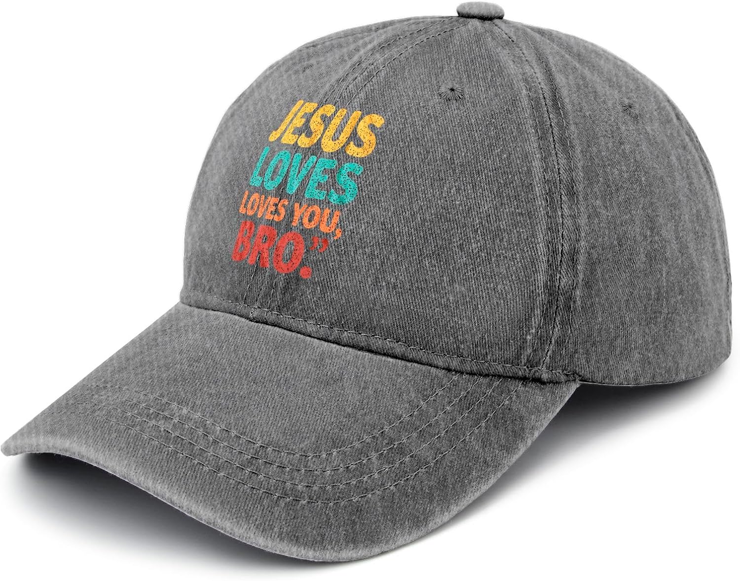 Jesus Loves You Bro Hat Women Funny Dad Hat Funny Birthday Gifts for Women image 2