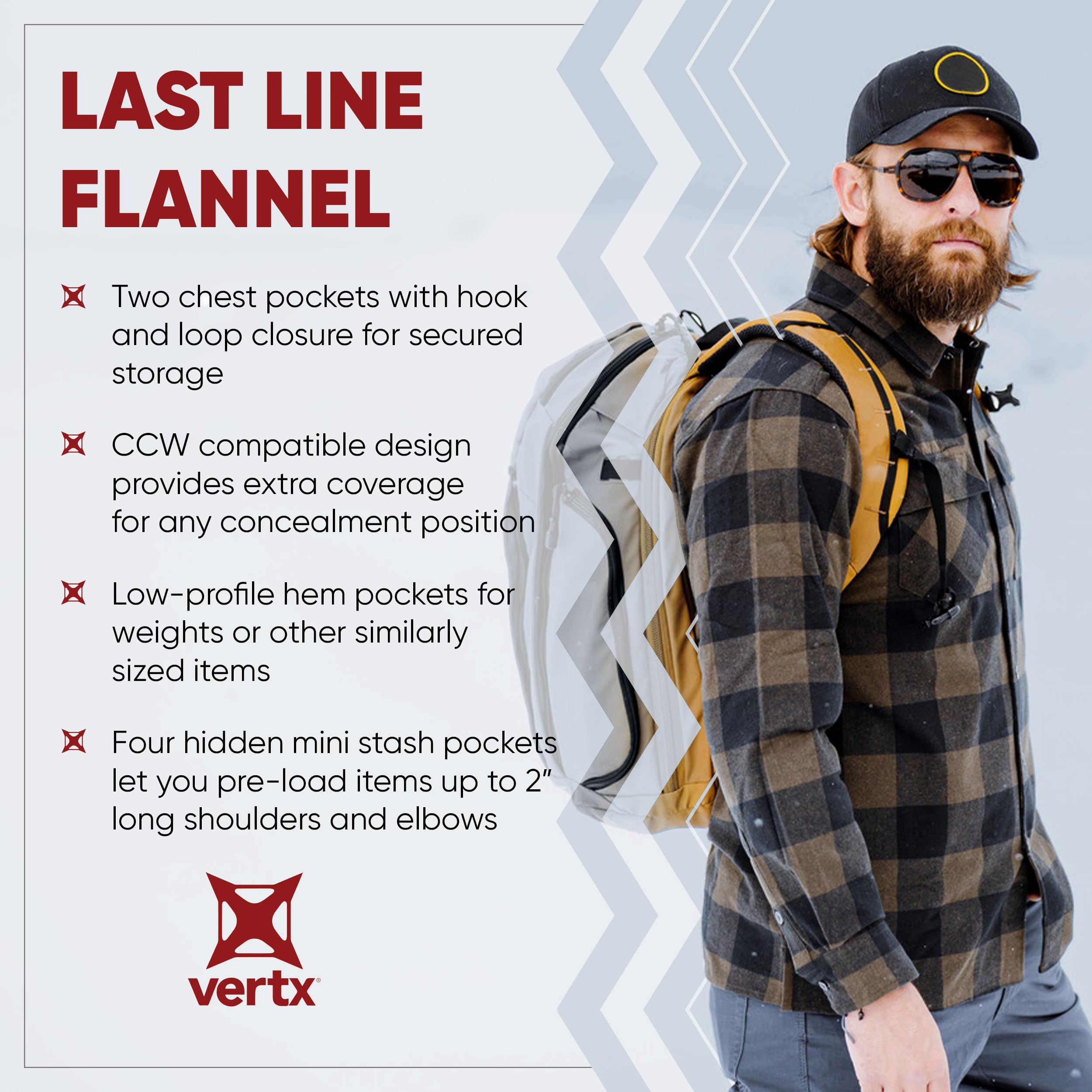Snapklik.com : Vertx Last Line Mens Long Sleeve Plaid Flannel Tactical ...