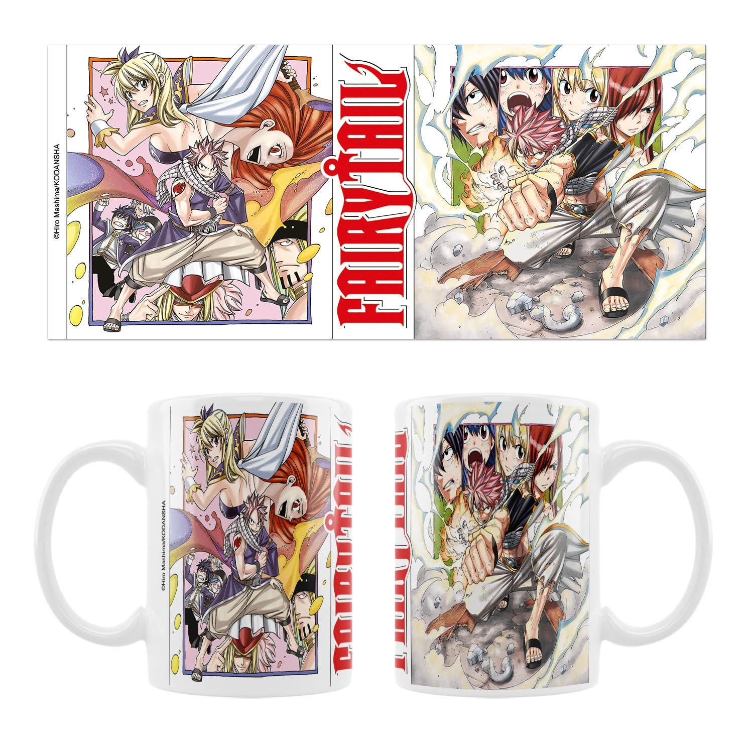 SAKAMI - Fairy Tail - Natsu - Manga Style - Mug - 320 ml - Original & Licensed