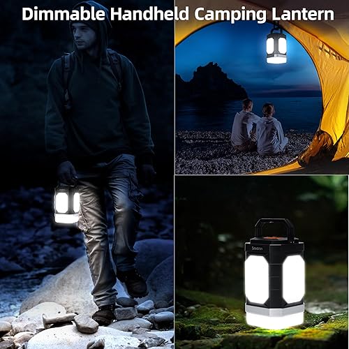 Miniatura 6 de Sinvitron Linterna de campamento recargable 30,000 mAh luces de campamento portátiles, carga rápida QC3.0, 1000 lúmenes, tiempo de funcionamiento de