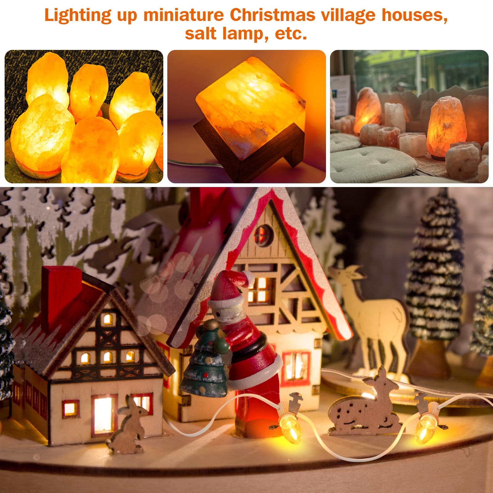 Amazon.com: LaWana Christmas Village Lights with 5 LED Warm-White