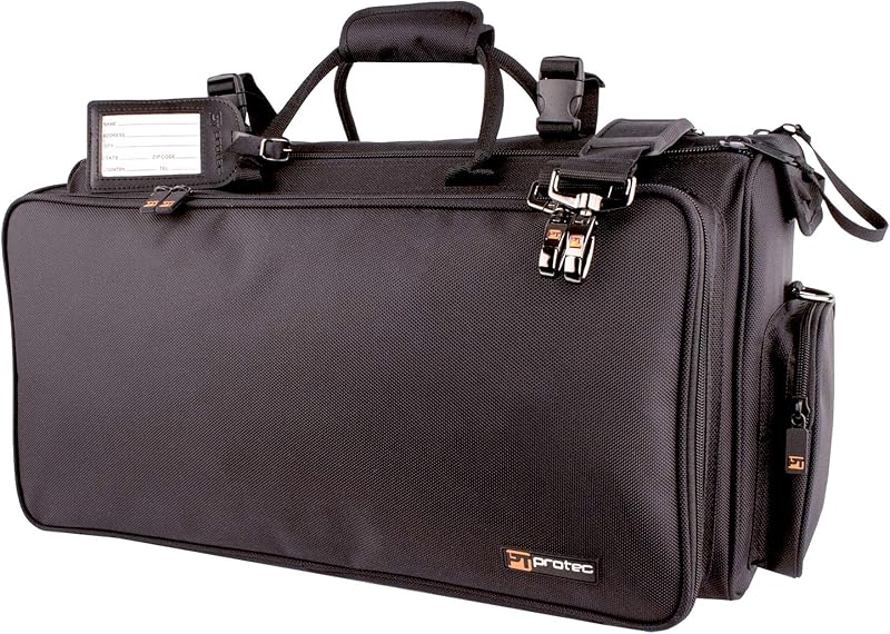 Protec Triple Horn Gig Bag with Removable Mute Storage Bag - Gold Series, Model C248