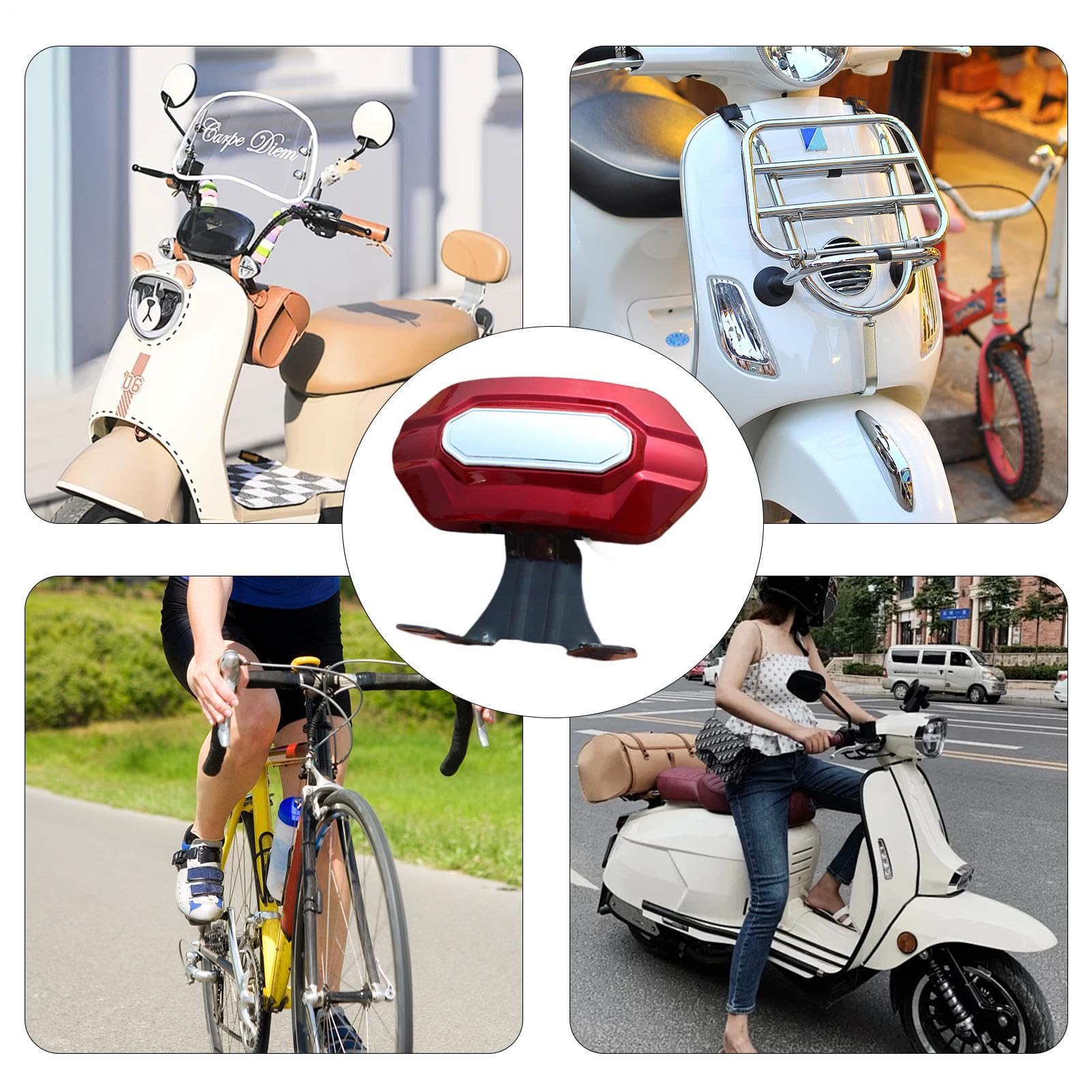 Dossier Street Glide, Coussin léger pour le conducteur - Support confortable détachable, Accessoires pour Road Glide pour vélo, trottinette électrique, moto