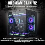 LIAN LI O11D Mini V2 | Boîtier d'ordinateur Compact ATX Mid-Tower Airflow | Vue panoramique | Flux d'air entièrement ventilé | I/O réglable | sans Colonne | Gestion des câbles | Noir (O11DMIV2X) - 9