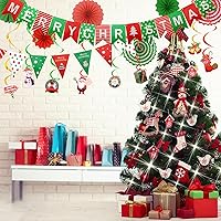 Vista 4 de Paquete de 16 carteles de Navidad para decoración de fiesta de Navidad para ventana de pared de chimenea, pancartas de decoración de oficina