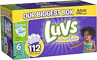 Luvs With Ultra Leakguards Diapers, Size 6, 112 Count