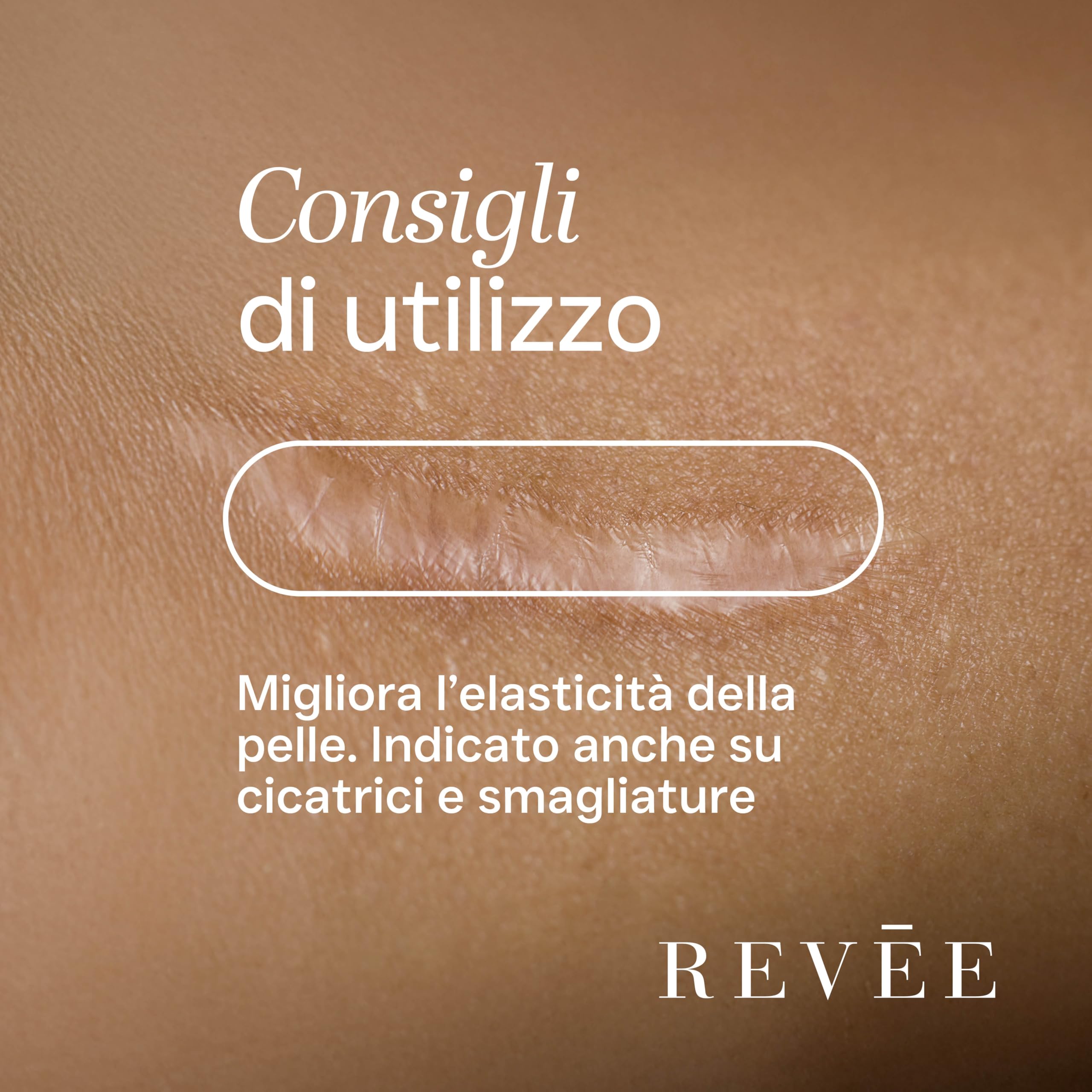 REVÉE OIL, Olio Secco Corpo e Viso - Mandorle, Rosa Mosqueta e Vitamina E – Elasticizzante, Lenitivo – Ideale per Pelle Secca, Cicatrici, Smagliature – 100 ml