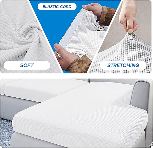 Miniatura 4 de Fundas de sofá modular, funda de cojín para sofá, funda de cojín independiente en forma de L para sofá seccional izquierdo o derecho (3 plazas + 1