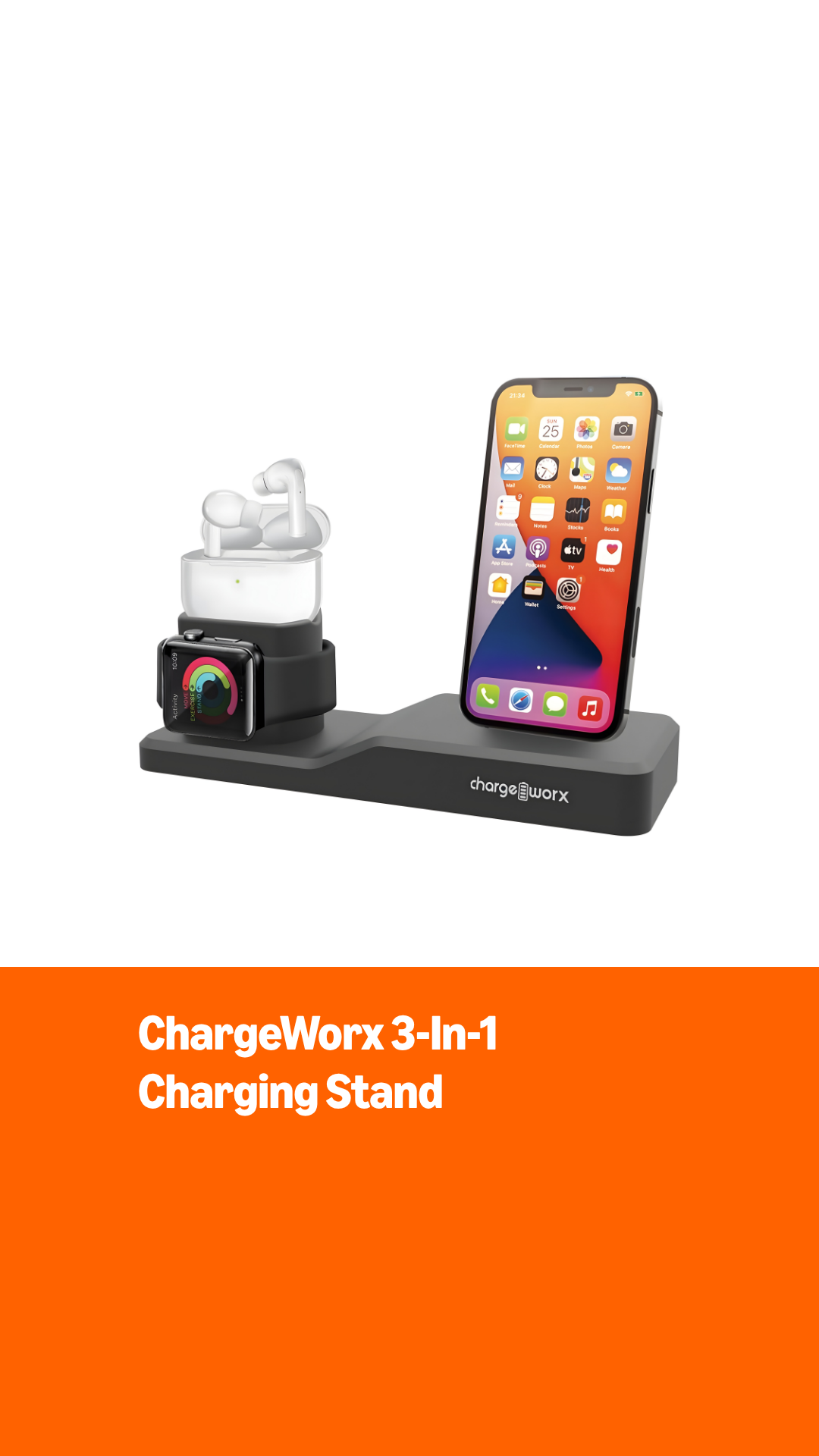 Amazon.com: 3-in-1 Charging Station for iPhone, AirPods & Apple
