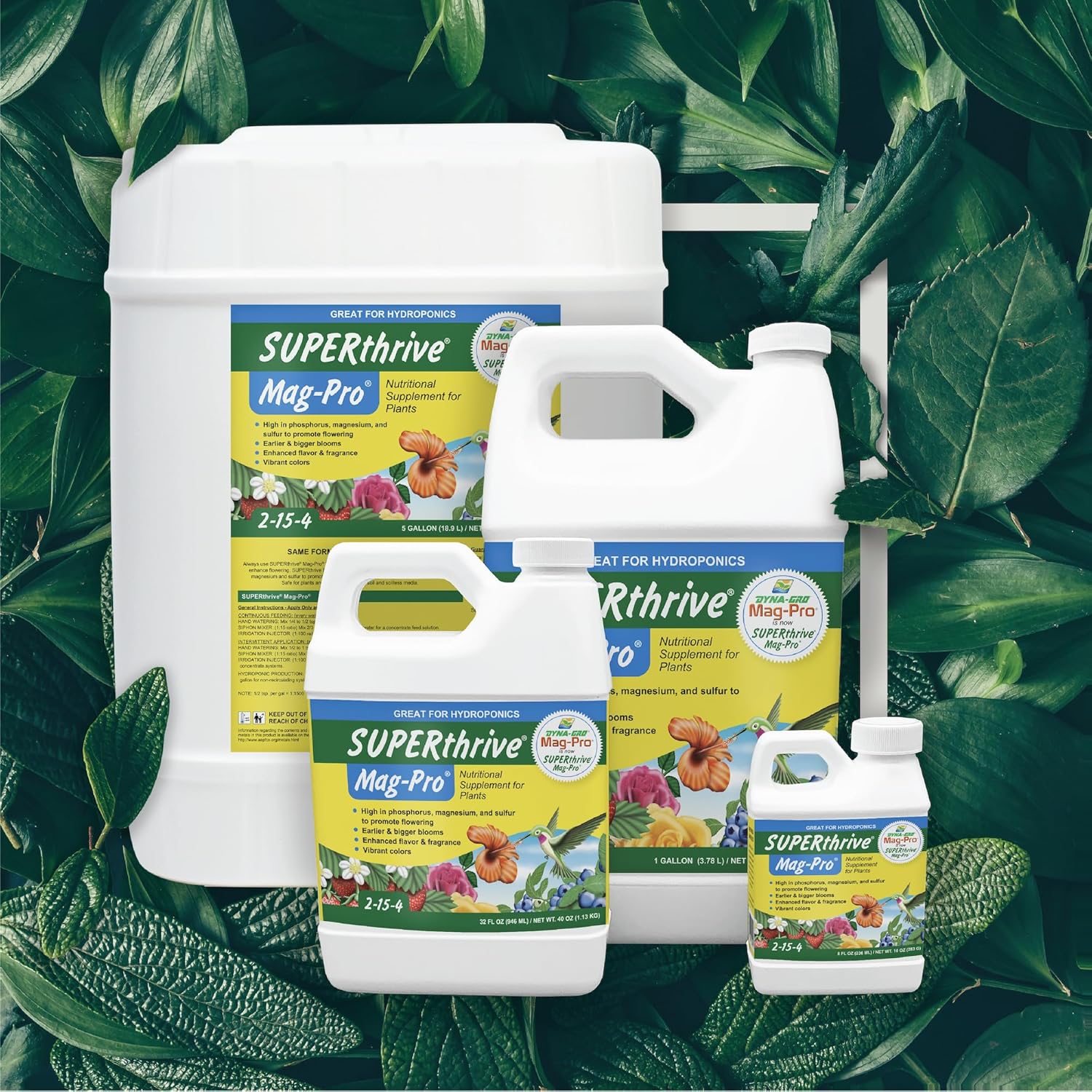 Dyna-Gro DYMAG100 Mag Pro Nutritional Suppliment, 2-15-4, 1 Gallon