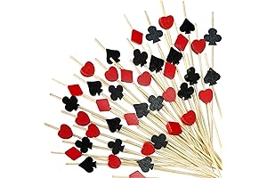 Elegant 200-Pack Casino Cocktail Picks