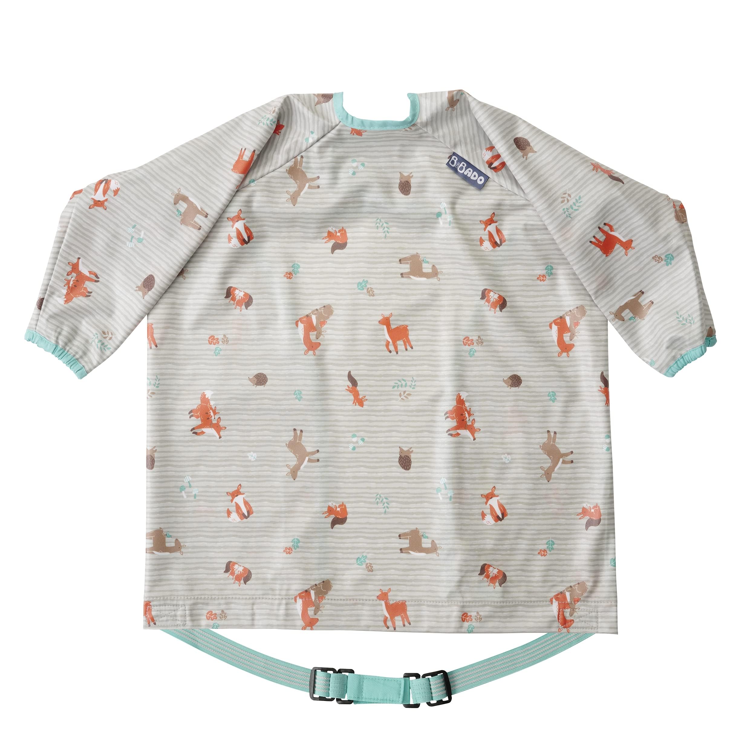 BIBaDO - Long Sleeve Baby Bibs - Babies & Toddlers 6-36 Months - Coverall Weaning Bib - Easy Wipe Clean & Soft Fabric - Attach to Highchair & Tables - Waterproof - Machine Washable — view 26