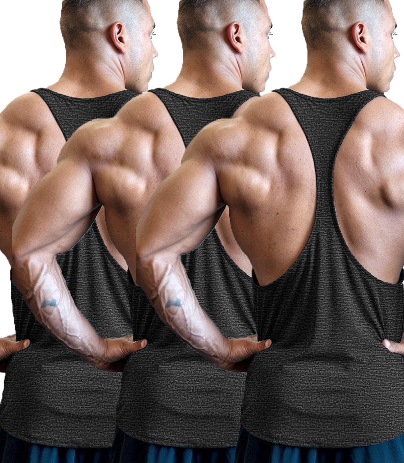 Męska koszulka fitness na ramiączk,sportowe koszulki kulturystyczne szybkoschnące koszulki na ramiączkach Tombre Gym