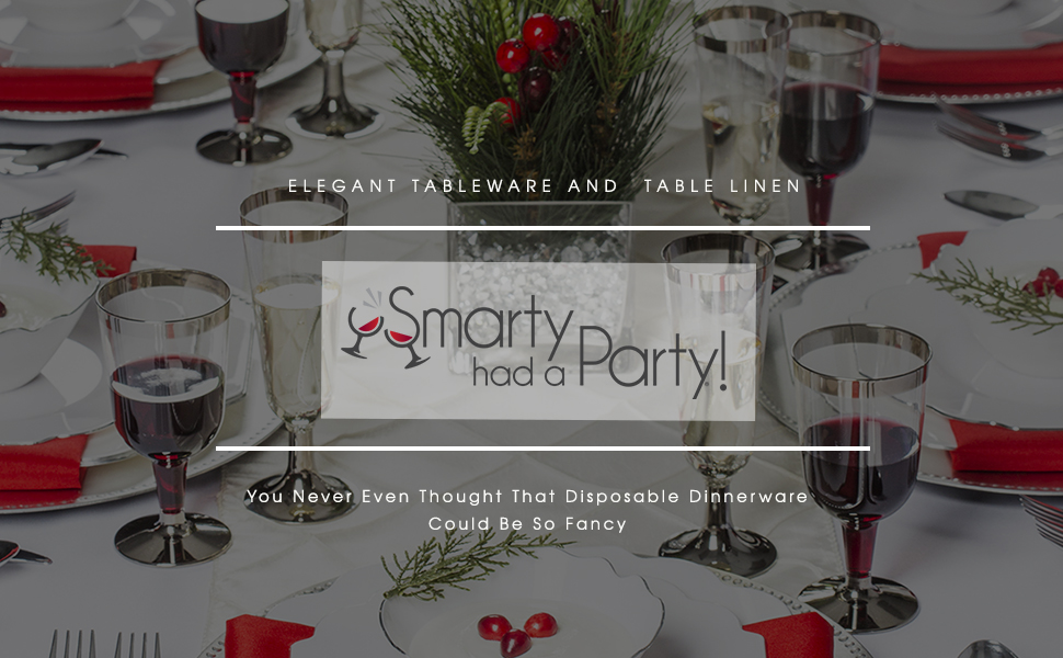 Platos desechables Smarty Had A Party, papel resistente 13" miniatura 3