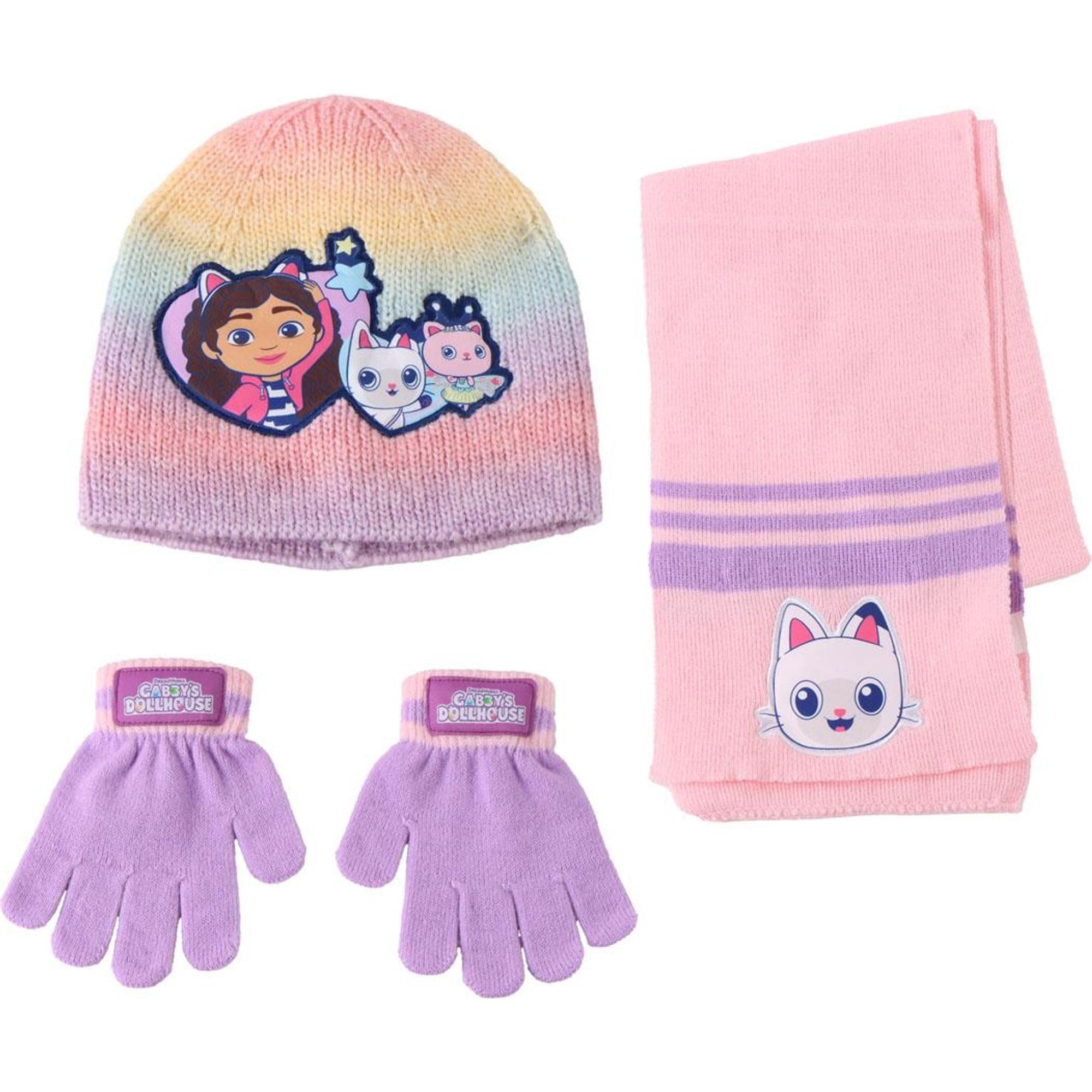 CERDÁ LIFE'S LITTLE MOMENTS Gabby's Dollhouse Unisex Children's Winter Hat Gloves and Scarf Set of 3