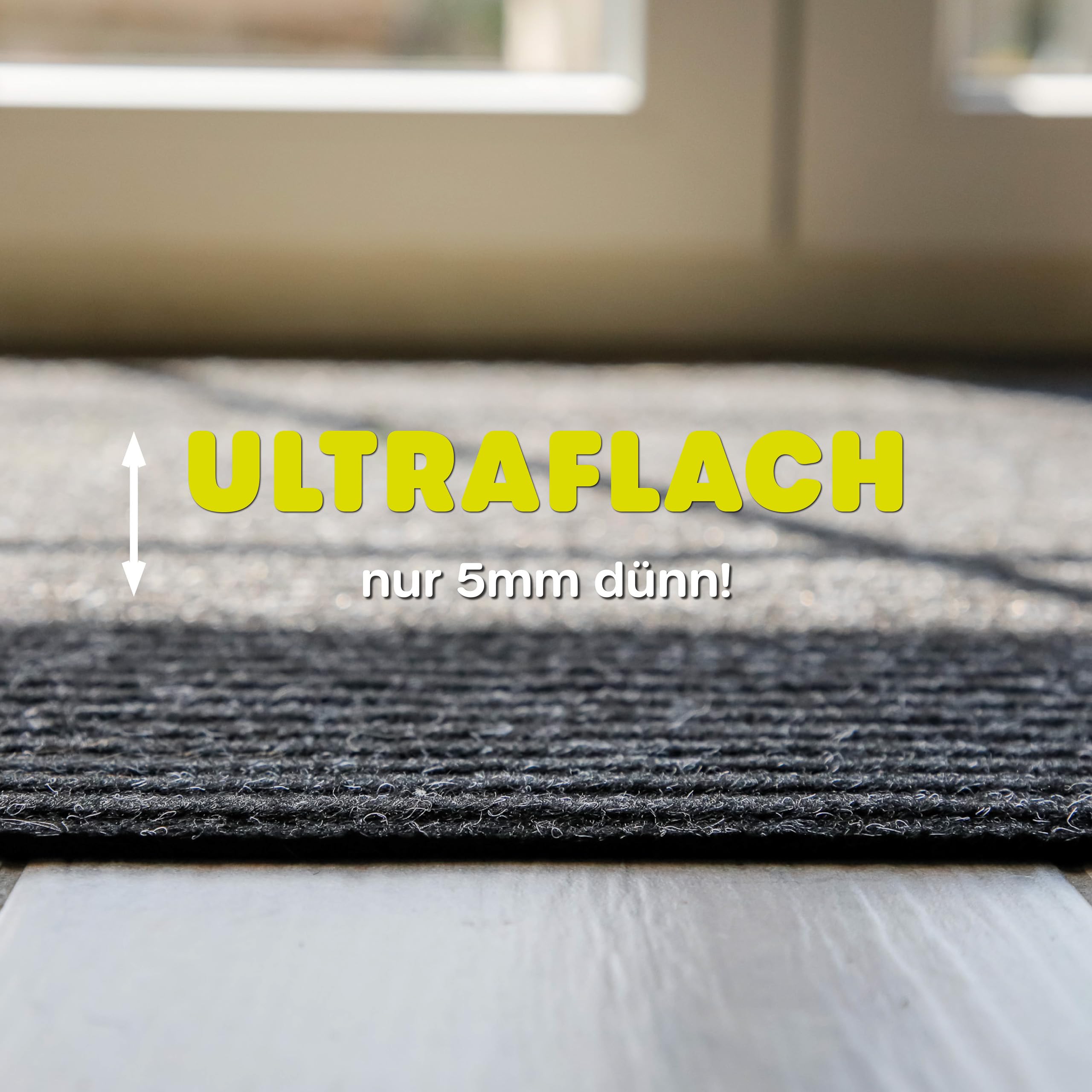 Wecon Home Buhai Läufer, 80 x 200 cm, schwarz