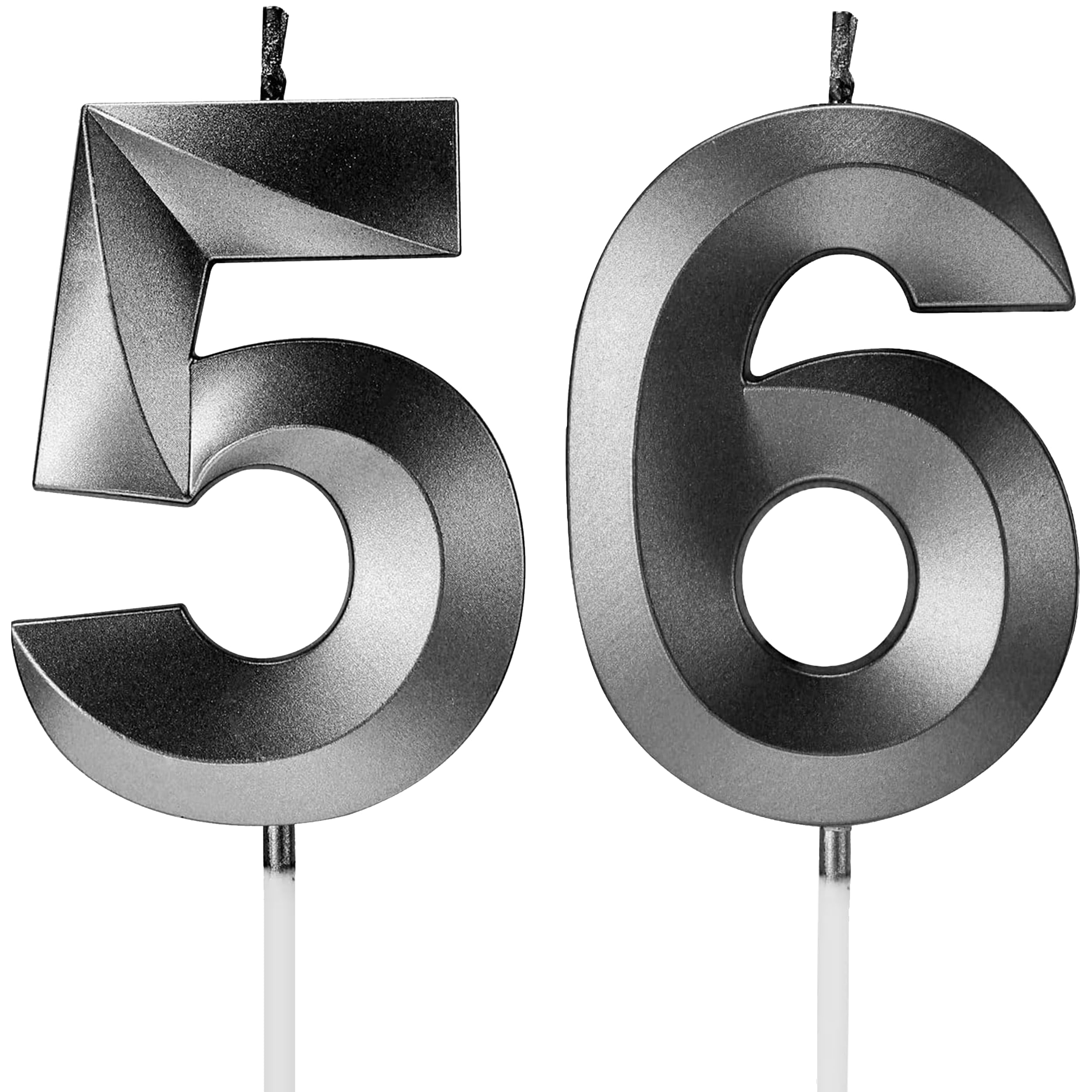 Birthday Candles Number Candles Age Year for Cakes Happy Birthday 3D Designed Wedding Anniversary Party Cake Topper Decorations
