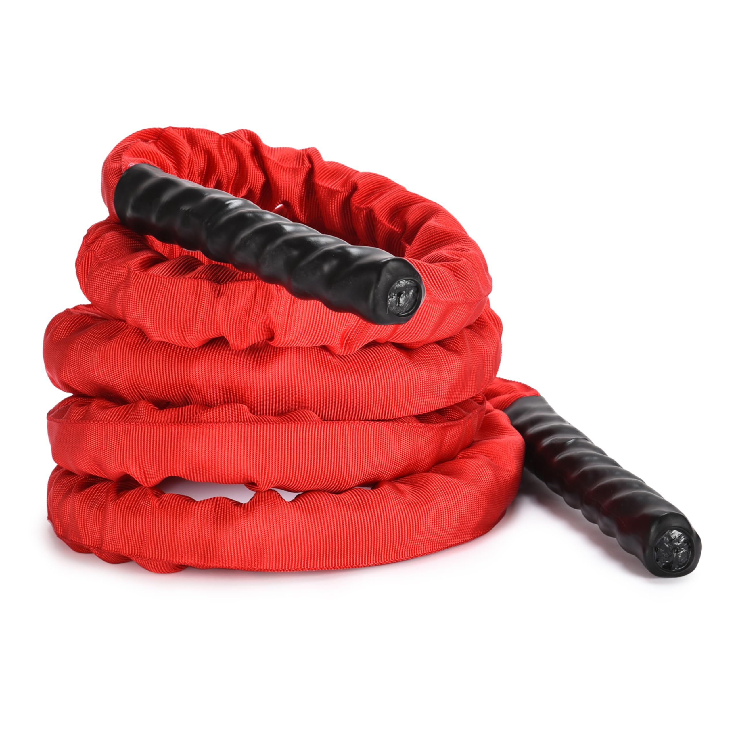 PowrX Battle Rope - Corde d'entraînement - Corde de bataille - Corde de fitness - Développement musculaire intérieur et extérieur - Corde d'exercice pour la musculation - Design torsadé à 3 axes