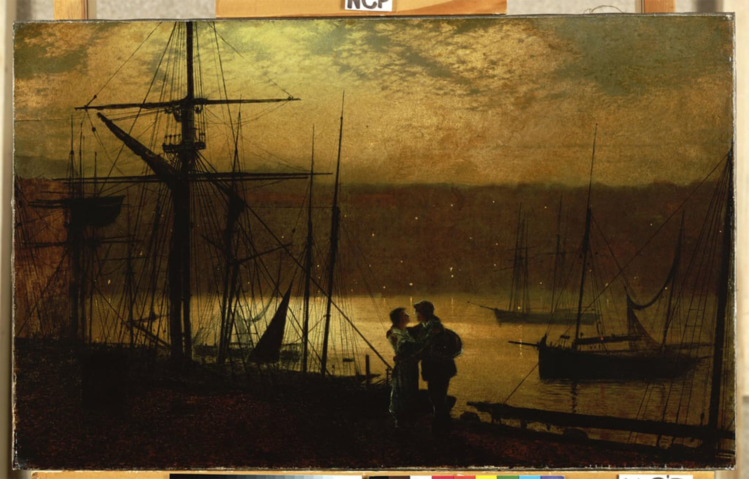 Tableau impressions d'art mural Whitby par Grimshaw 60x90cm vintage - 5