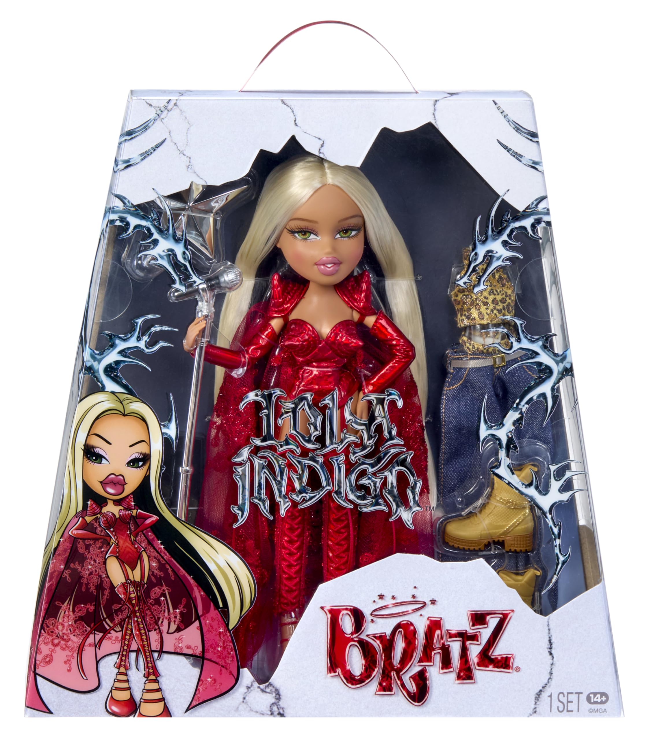 Bratz x Lola Índigo - Muñeca con Dos Outfits y Accesorios inspirados en la Gira y Nuevo Disco Nave Dragón - para Fans y coleccionistas