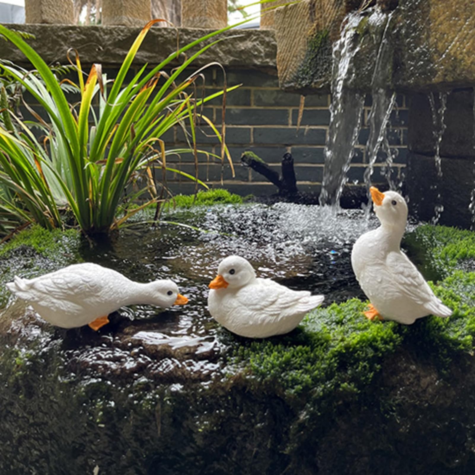 Amazon.co.jp: コールダック ガーデンオーナメント アヒル 3匹セット