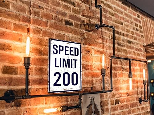 Miniatura 6 de Decoración de cueva de hombre, regalos de carreras de ALREAR para hombres, divertido letrero de metal mecánico de hojalata para garaje, bar