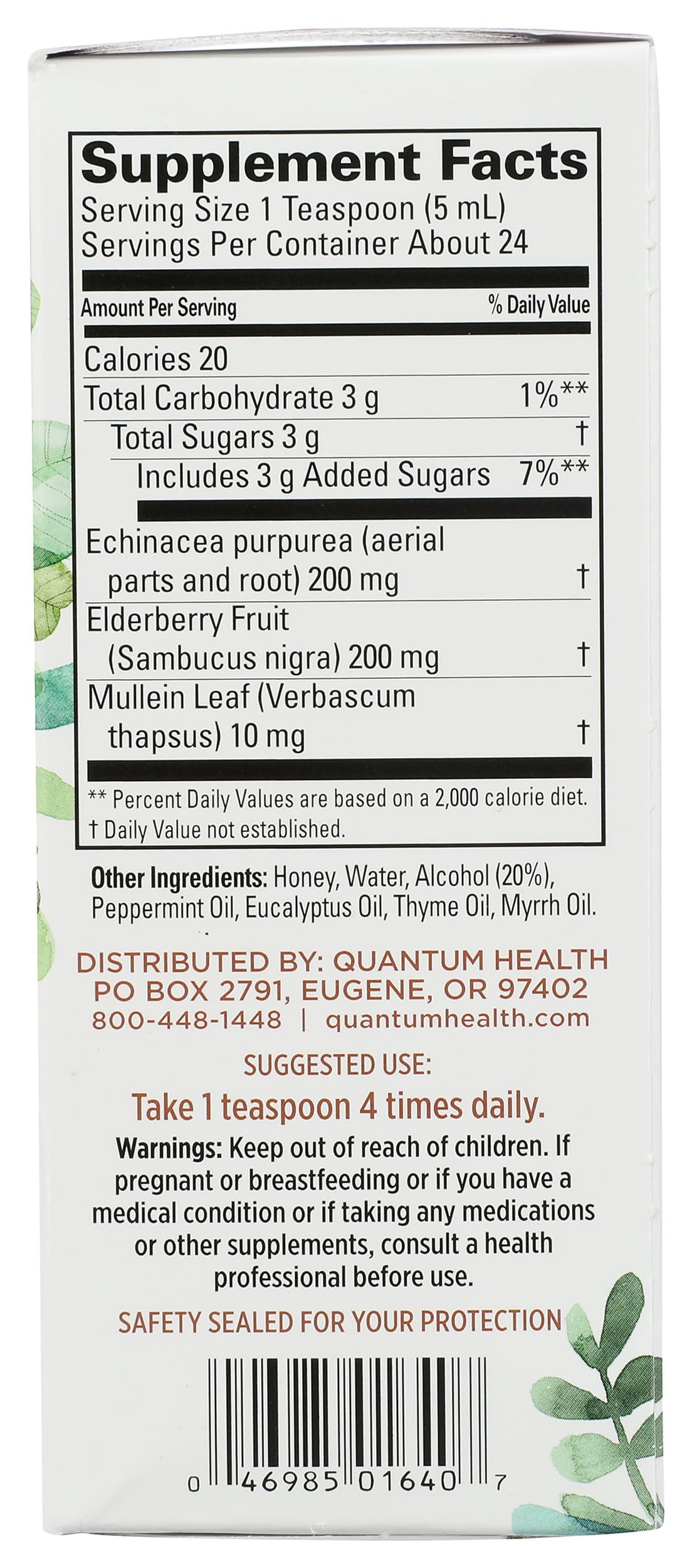 Quantum Elderberry-C Syrup, 4 oz thumbnail 7