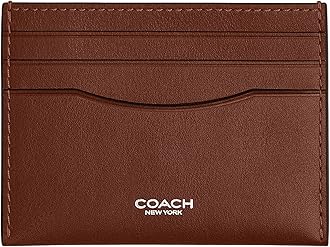 COACH Flat Card Case in Signature