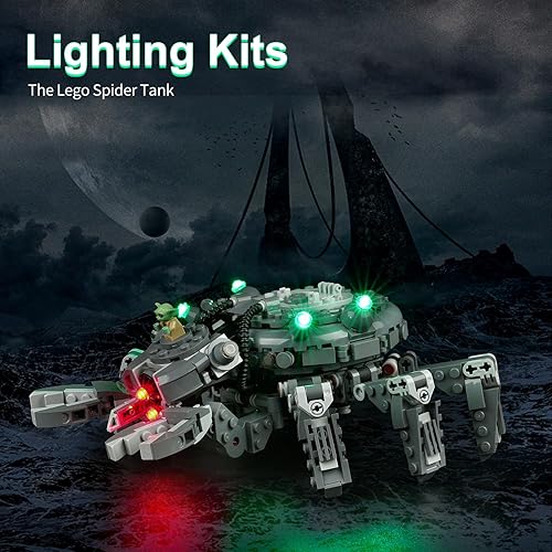 Miniatura 6 de Kit de iluminación LED para Lego Star Wars Spider Tank 75361, luz LED compatible con modelos de bloques de construcción Lego 75361 (no incluye juego