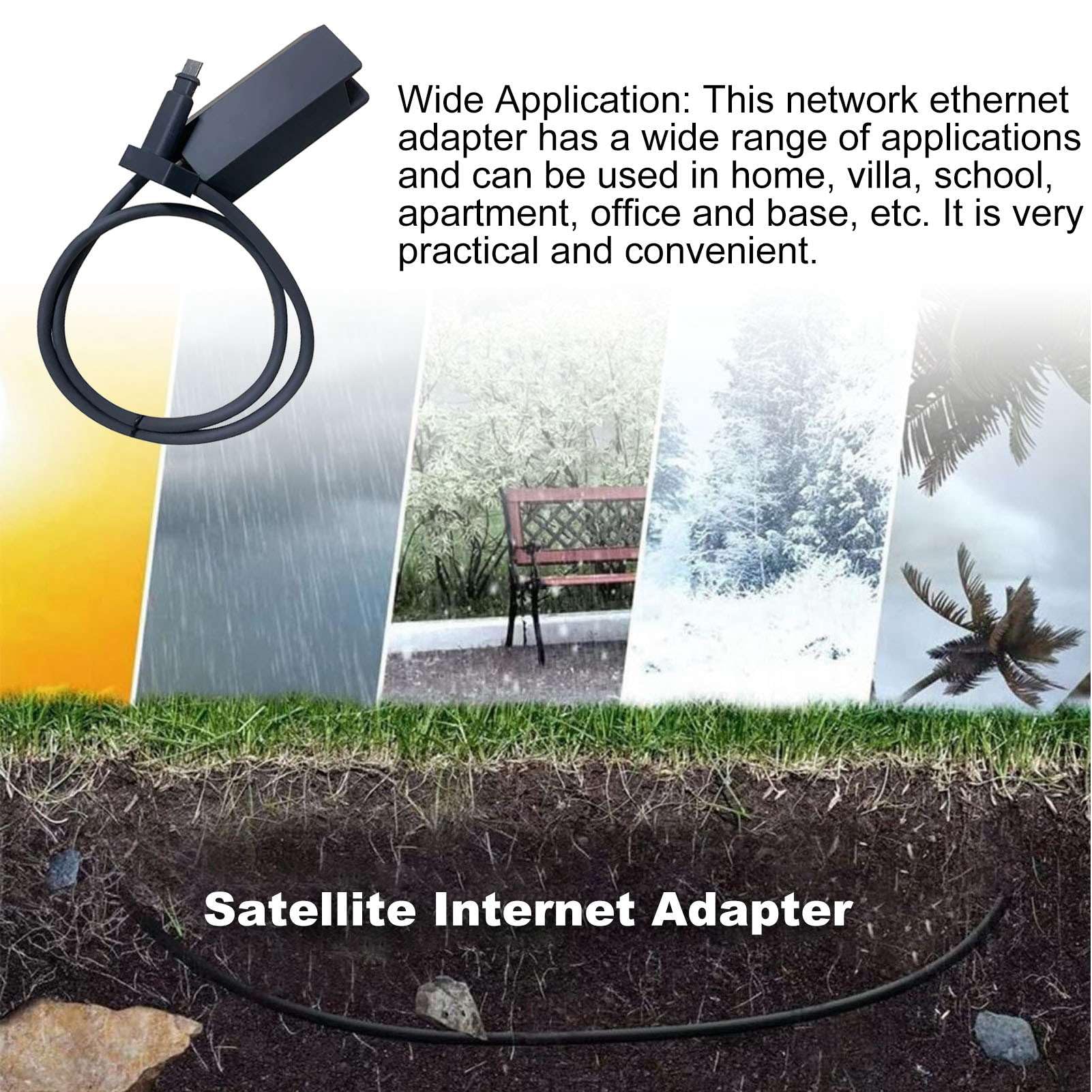 Satelitarne urządzenie sieciowe adaptera Ethernet do ogólnego użycia