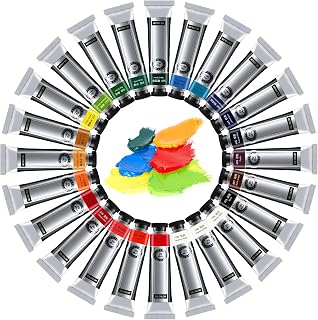 LIGHTWISH Oil Paint Set, Professional Fast-Drying Art Supplies,40ml x 21 Vibrant Colors + 3 Titanium White Tubes, Non-Toxic Great Lastfastness for Artists and Beginners