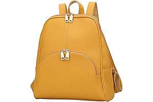 Casual Yellow Backpack Purse for women